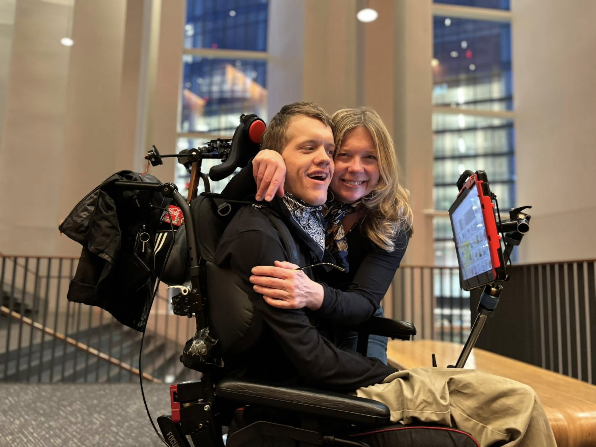 Augie and his mom Kathy